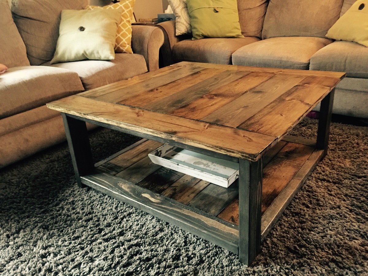 Ideas Of Rustic Wood Diy Coffee Tables | Hot Sex Picture